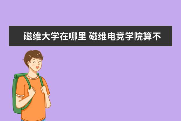 磁维大学在哪里 磁维电竞学院算不算大学