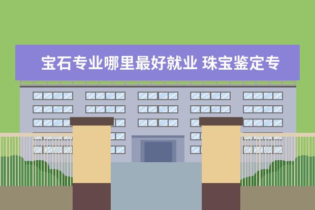 寶石專業(yè)哪里最好就業(yè) 珠寶鑒定專業(yè)好就業(yè)嗎