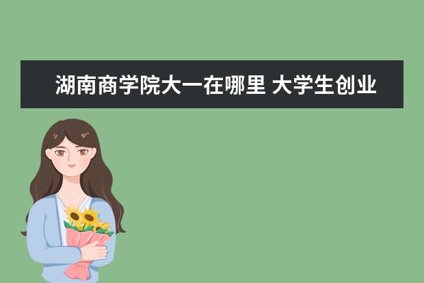 湖南商学院大一在哪里 大学生创业故事800字