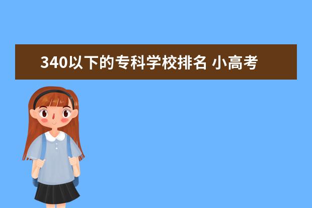 340以下的专科学校排名 小高考340分有哪些专科学校选