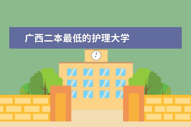 广西二本最低的护理大学