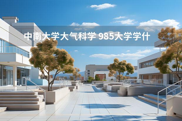 中南大學(xué)大氣科學(xué) 985大學(xué)學(xué)什么專業(yè)好