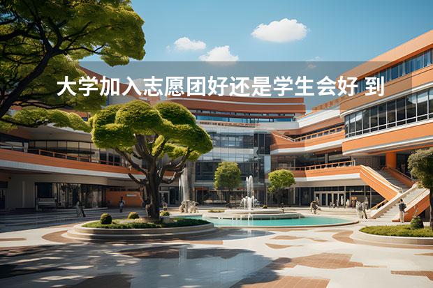 大学加入志愿团好还是学生会好 到大学里是进学生会好、还是进团委好啊？？？