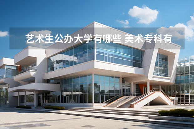 艺术生公办大学有哪些 美术专科有哪些公办大学学校