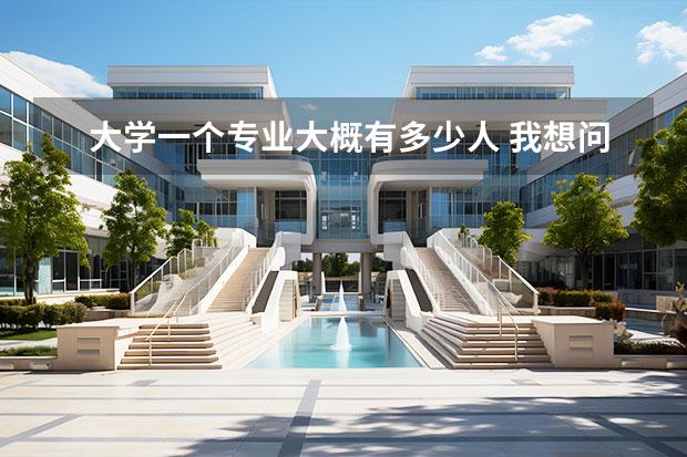 大学一个专业大概有多少人 我想问一下,一个普通大学,一般有多少个专业,1个专业...
