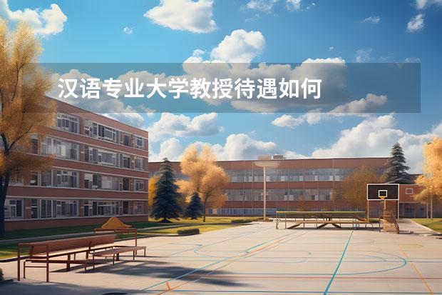 漢語專業(yè)大學教授待遇如何 
  四、就業(yè)率