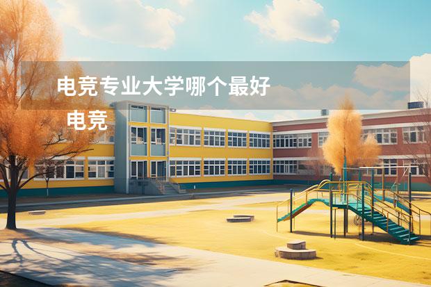 电竞专业大学哪个最好 
  电竞专业就业方向