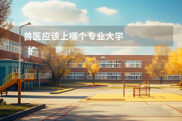 兽医应该上哪个专业大学 
  扩展资料：