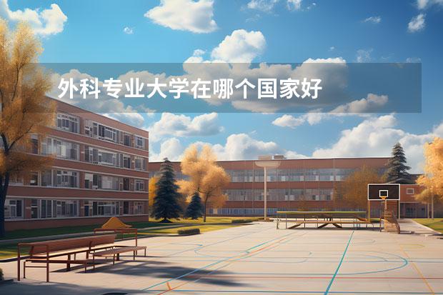 外科专业大学在哪个国家好 
  其他信息：
  <br/>