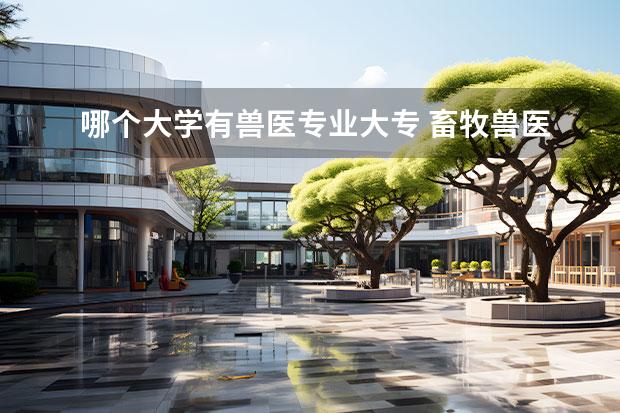哪个大学有兽医专业大专 畜牧兽医有大专的吗?