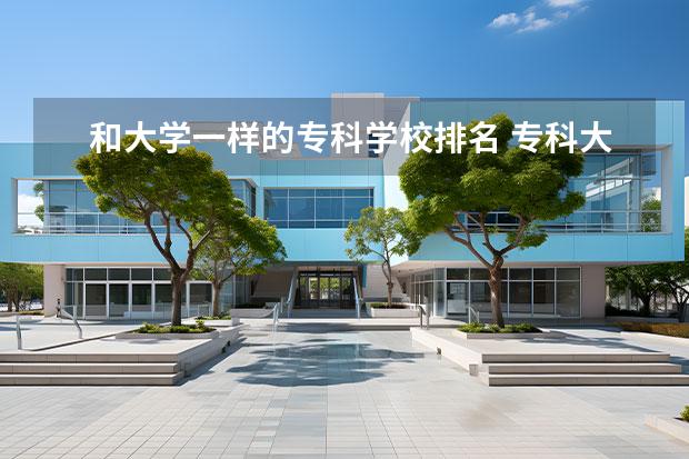 和大学一样的专科学校排名 专科大学有哪些?