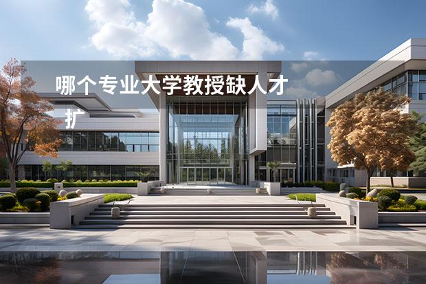 哪个专业大学教授缺人才 
  扩展资料