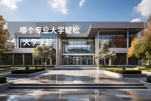哪个专业大学轻松 
  大学学起来轻松好就业专业推荐