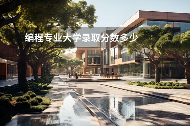 编程专业大学录取分数多少 
  院校专业：
  <br/>