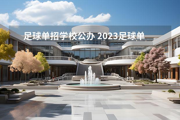 足球单招学校公办 2023足球单招学校及分数线