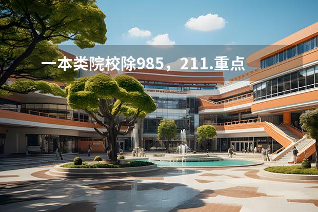 一本类院校除985，211.重点大学有哪些？