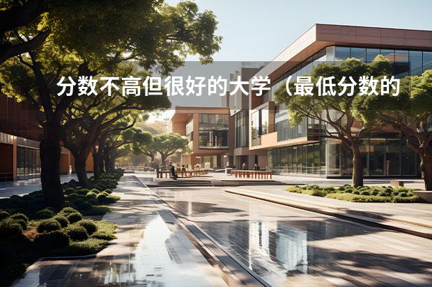 分数不高但很好的大学（最低分数的一本大学）