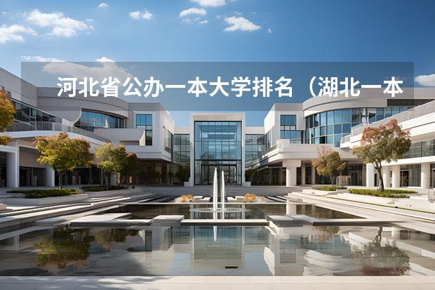 河北省公办一本大学排名（湖北一本公办大学排名）