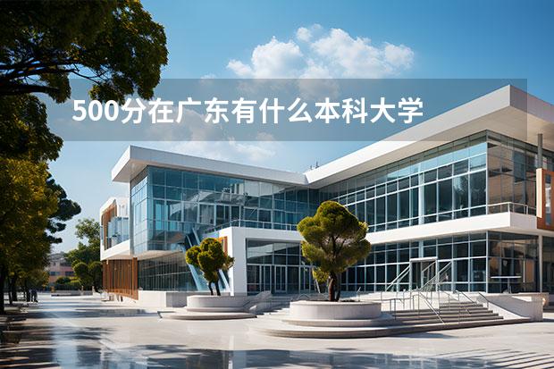 500分在广东有什么本科大学