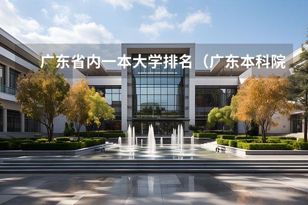 广东省内一本大学排名（广东本科院校排名一览表）