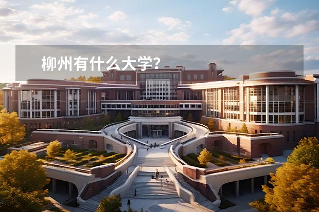 柳州有什么大学？