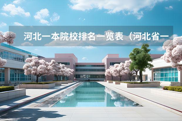 河北一本院校排名一览表（河北省一本大学排名一览表）