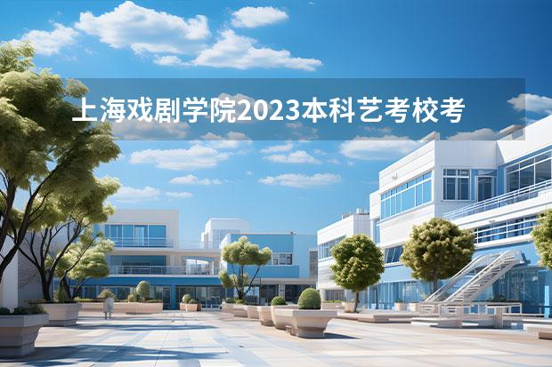 上海戏剧学院2023本科艺考校考及统考专业录取分数线