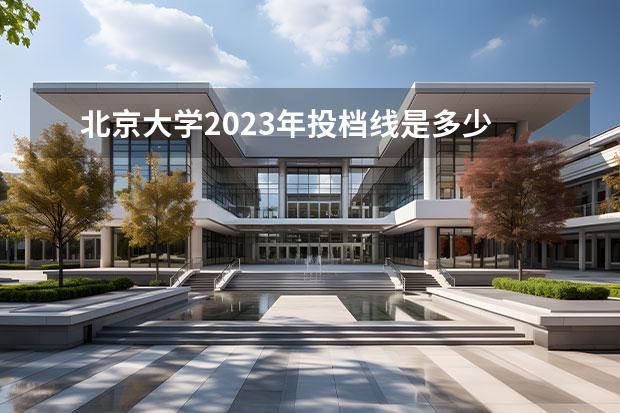 北京大学2023年投档线是多少
