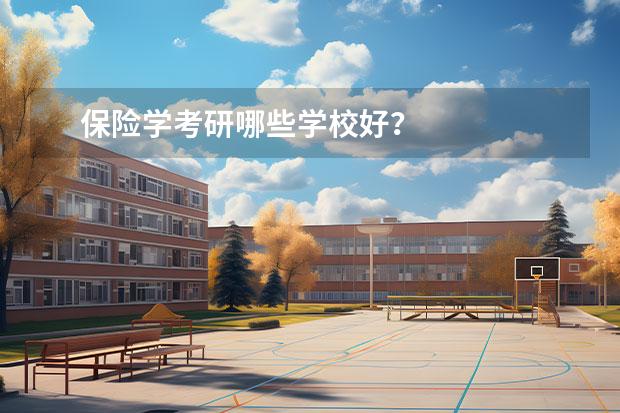 保险学考研哪些学校好？