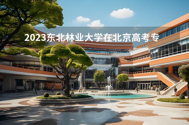 2023東北林業(yè)大學(xué)在北京高考專業(yè)招生計(jì)劃人數(shù)一覽