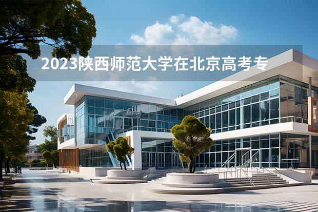 2023陜西師范大學(xué)在北京高考專業(yè)招生計劃人數(shù)一覽