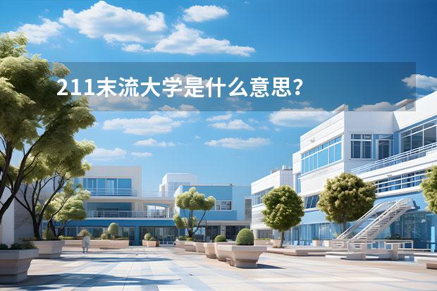 211末流大学是什么意思？