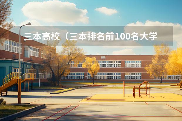 三本高校（三本排名前100名大学）