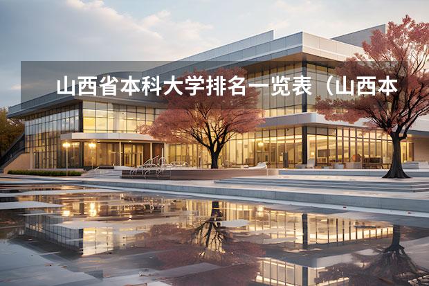 山西省本科大学排名一览表（山西本科大学排名一览表）